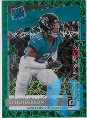2020 Panini Optic CJ HENDERSON #198 Green Velocity Prizm SP Rookie JAGUARS